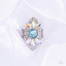 Load image into Gallery viewer, GLISTEN Here! - Blue (Iridescent Trio) Ring (LOP-0723)