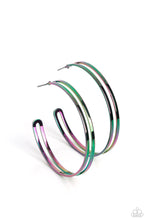 Load image into Gallery viewer, Stellar Sass - Multi Oil Spill) Hoop Earring