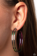 Load image into Gallery viewer, Stellar Sass - Multi Oil Spill) Hoop Earring