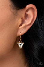 Load image into Gallery viewer, Fetchingly Fierce - Gold (White Gems) Necklace (LOP-0723)