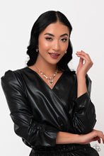 Load image into Gallery viewer, Fetchingly Fierce - Gold (White Gems) Necklace (LOP-0723)