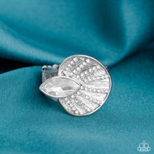 Load image into Gallery viewer, Fan Dance Dazzle - White (Rhinestone) Ring (LOP-0823)