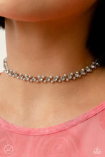 Load image into Gallery viewer, Classy Couture - White Pearls and Gem) Choker Necklace (LOP-0623)