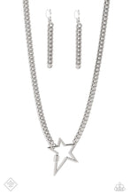 Load image into Gallery viewer, Playful Popstar - Silver Necklace (SS-0623)
