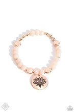 Load image into Gallery viewer, Leisurely Lotus - Rose Gold (Stretchy) Bracelet (GM-0623)