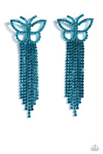 Load image into Gallery viewer, Billowing Butterflies - Blue (Butterfly) Post Earring (LOP-0723)