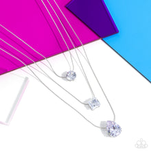 Load image into Gallery viewer, Lustrous Layers - White Necklace (LOP-0823)