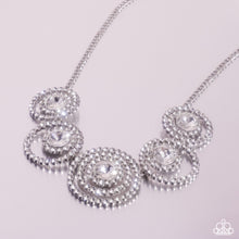 Load image into Gallery viewer, Dramatic Darling - White (Rhinestone) Necklace