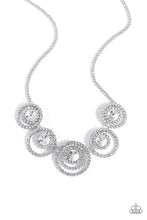 Load image into Gallery viewer, Dramatic Darling - White (Rhinestone) Necklace
