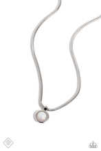 Load image into Gallery viewer, High-Strung Habit - White (Flecks of Iridescence) Necklce (SS-0923)
