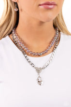 Load image into Gallery viewer, Turn Back the LOCK - Silver (Rhinestone Heart Lock) Necklace