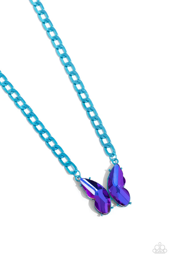 Fascinating Flyer Blue (Butterfly) Necklace JewLz4u Gemstone Gallery