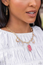 Load image into Gallery viewer, Geode Glam - Pink Necklace (SSF-0124)
