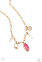 Load image into Gallery viewer, Geode Glam - Pink Necklace (SSF-0124)