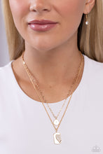 Load image into Gallery viewer, Half of My Heart - Gold (Heart) Necklace