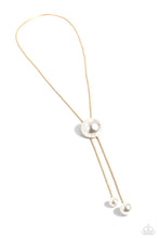 Load image into Gallery viewer, Corporate Couture - Gold Chain (White Pearl) Necklace