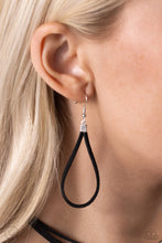 Load image into Gallery viewer, Textured Tapestry - Black Choker Necklace