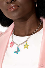 Load image into Gallery viewer, Sensational Shapes - Multi (Painted Star, Butterfly and Heart)Necklace (LOP-0224)