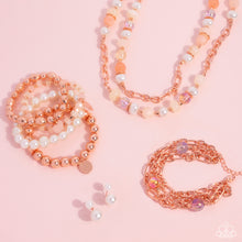 Load image into Gallery viewer, Daydreamy Dawn - Copper (Shiny) Double-Sided Post Earring (GM-0524)