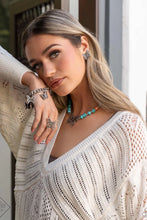 Load image into Gallery viewer, Try As I FLIGHT - Blue (Turquoise/Silver Butterfly) Necklace (SSF-0524)