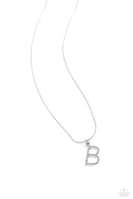 Load image into Gallery viewer, Letter of the Law - White - B Necklace