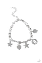 Load image into Gallery viewer, Legacy Letters - White - B Initial Bracelet