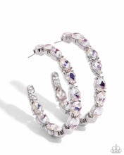 Load image into Gallery viewer, Presidential Pizzazz - White (Rhinestone) Earring (LOP-0324)