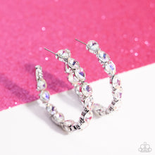 Load image into Gallery viewer, Presidential Pizzazz - White (Rhinestone) Earring (LOP-0324)