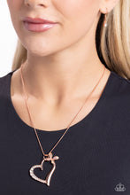 Load image into Gallery viewer, Half-Hearted Haven - Copper (Heart) Necklace