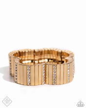 Load image into Gallery viewer, Linear Legend - Gold Bracelet (MM-0524)