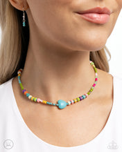 Load image into Gallery viewer, Y2K Energy - Blue (Turquoise Heart) Necklace