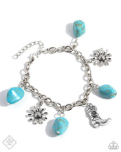 Load image into Gallery viewer, Badlands Beau - Blue (Turquoise) Cowboy Boot Bracelet (SSF-0624)