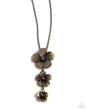 Load image into Gallery viewer, Wallflower Whimsy - Brass Necklace