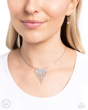 Load image into Gallery viewer, Chandelier Cadenza - White (Rhinestone) Choker Necklace