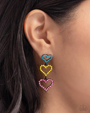 Load image into Gallery viewer, Sweetheart Succession - Pink (Multi Heart) Earring
