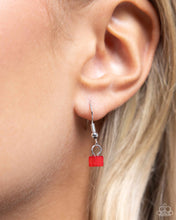 Load image into Gallery viewer, Squared Sweetheart - Red (Bead) - Heart Charm Necklace