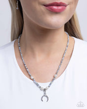 Load image into Gallery viewer, Trendy Trenchant - Silver (Crescent Moon Charm) Necklace