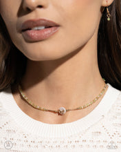 Load image into Gallery viewer, Aerial Action - Green (Gold Butterfly) Choker Necklace