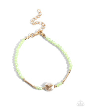 Load image into Gallery viewer, Aerial Actress - Green (Gold Butterfly) Bracelet