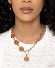 Load image into Gallery viewer, Complete Look - Brown Set: Savory Stone - Brown Necklace and Savory Season - Brown Bracelet (BB-BN-YZ)