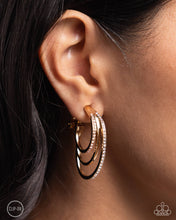Load image into Gallery viewer, Triad Trek - Gold (Clip-On) Earring