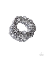 Load image into Gallery viewer, Shattered Stack - Silver (Bead) Bracelet