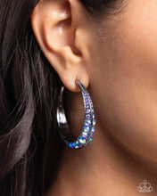 Load image into Gallery viewer, Embedded Edge - Blue Earring