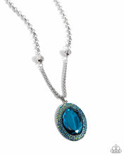 Load image into Gallery viewer, Manufactured Majesty - Blue Necklace (LOP-0924)