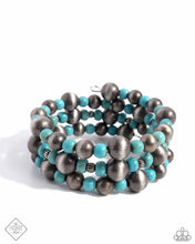 Load image into Gallery viewer, Desert Demand - Blue (Turquoise/Navajo Pearl) Bracelet (SSF-0824)