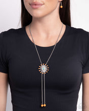 Load image into Gallery viewer, Desert Dalliance - Orange (Turquoise Stone) Necklace