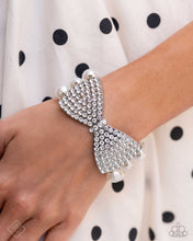 Load image into Gallery viewer, Dashing Declaration - White (Pearls/White Rhinestone BOW) Bracelet (FFA-0824)