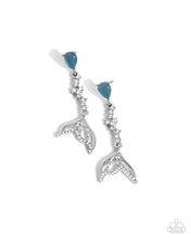 Load image into Gallery viewer, Mermaid Motivation - Blue Post Earring