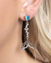 Load image into Gallery viewer, Mermaid Motivation - Blue Post Earring