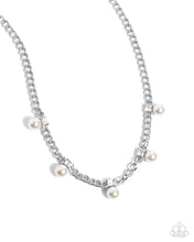 Load image into Gallery viewer, Pearl Pedestal - White (Pearl and Gem) Necklace